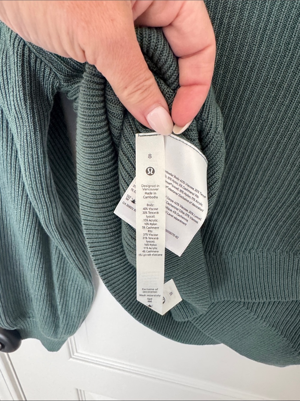 Lululemon Ribbed Sweater - Picture 2 of 3